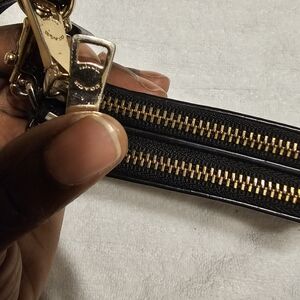 Black and Gold Zipper Detail